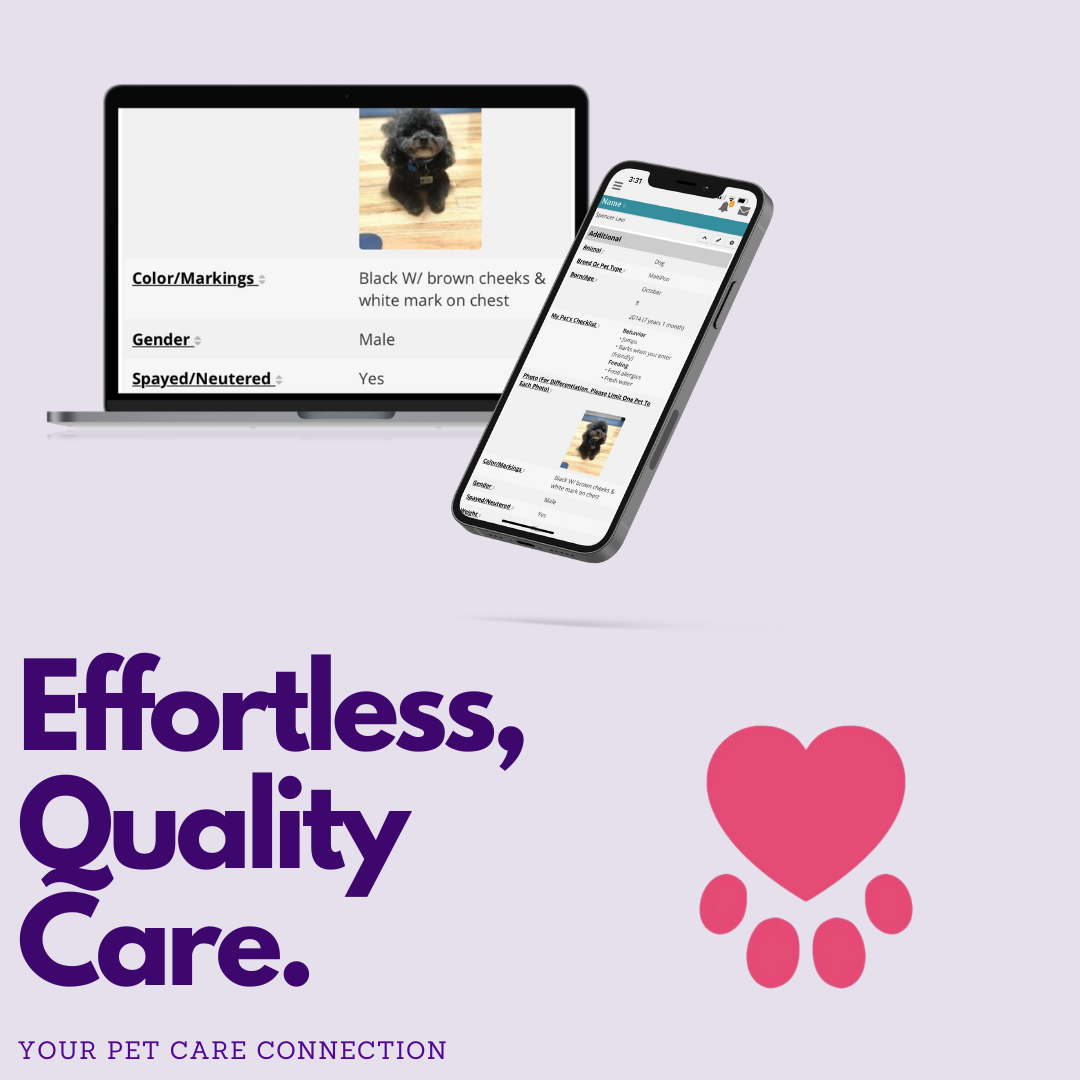 Portal and App Messaging & Photos, Your Pet Care Connection, Moore County NC